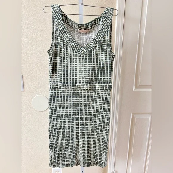 Tory Burch Paris Print Silk Midi Dress - Size M - Picture 3 of 6